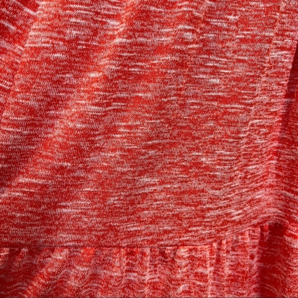 Lou & Grey Red tiered maxi dress knitted Size XS Space Dye stretchy - Picture 9 of 10